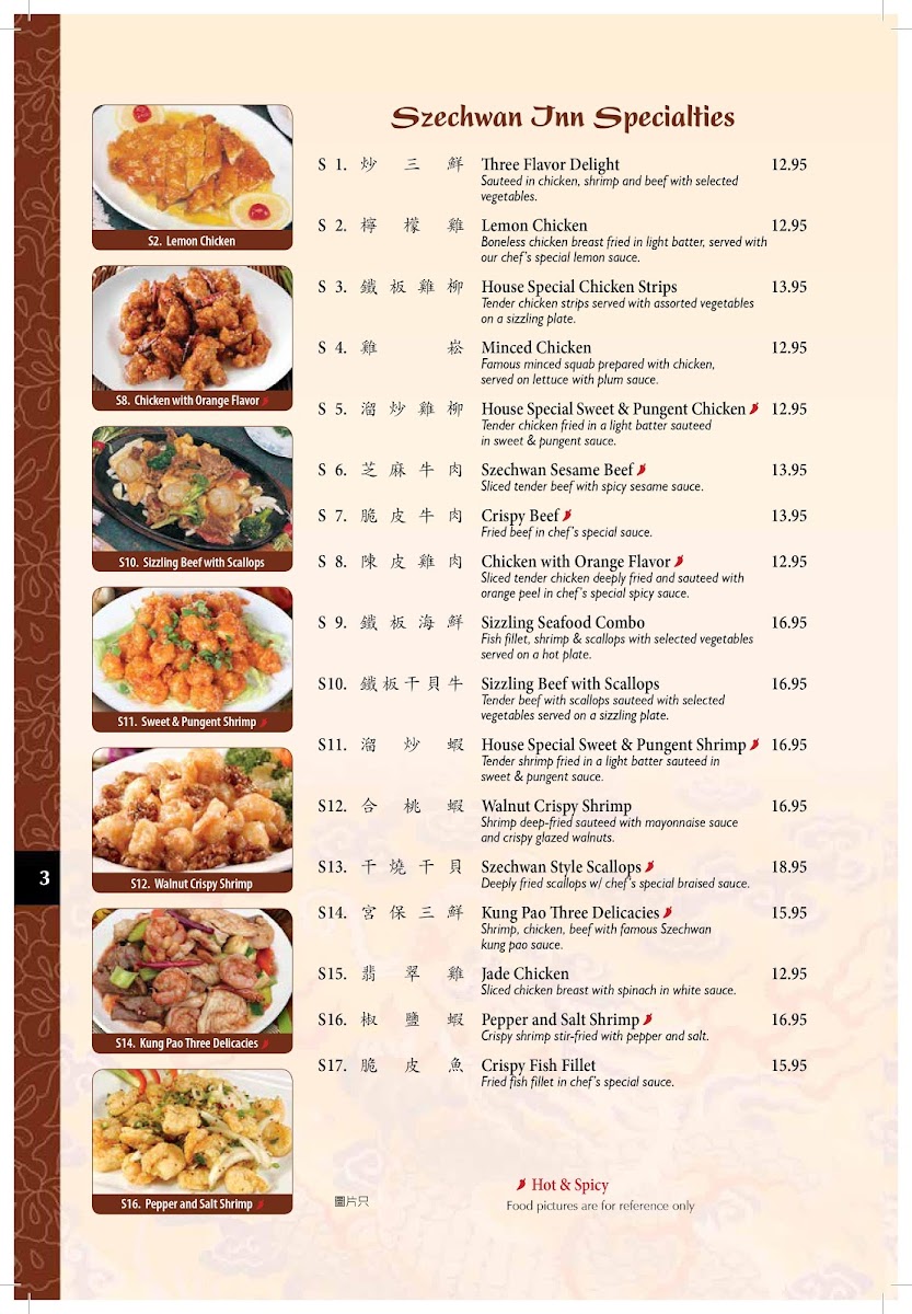 Menu Szechwan Inn Chinese Restaurant-4