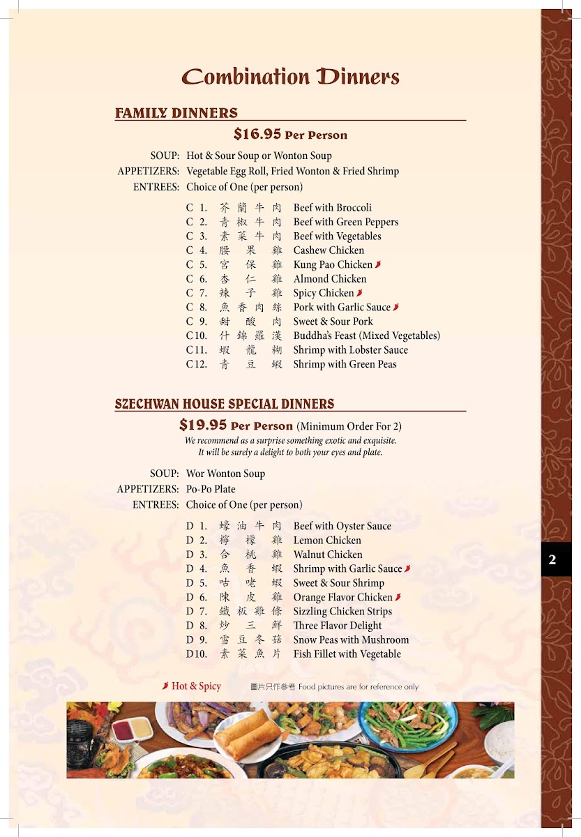 Menu Szechwan Inn Chinese Restaurant-7